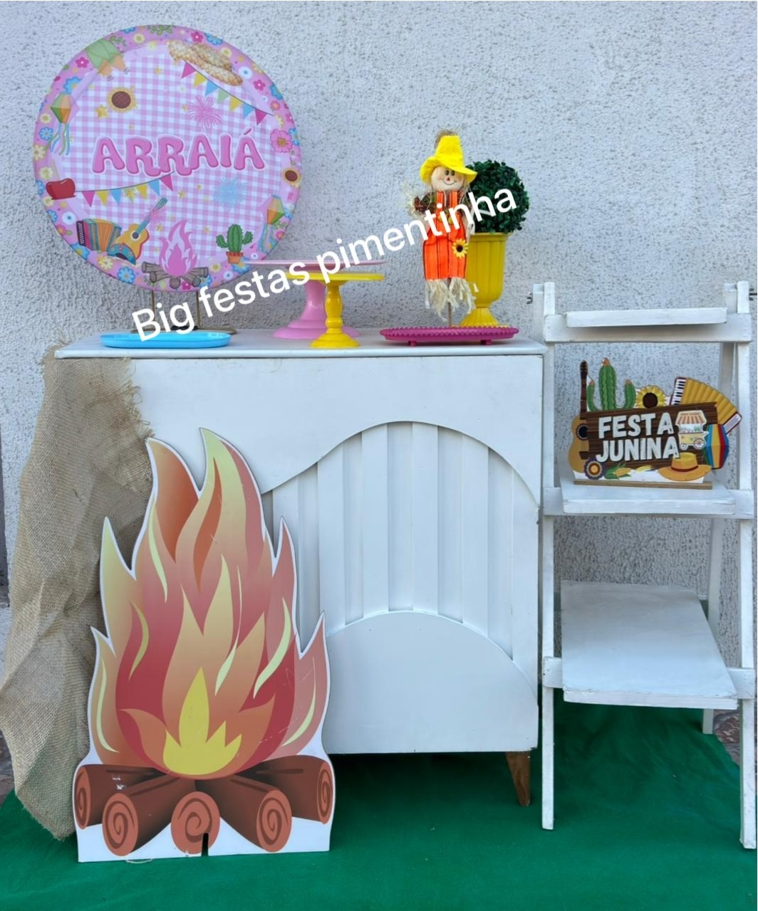 Kit Acessório Arraia Rosa - big festas pimentinha