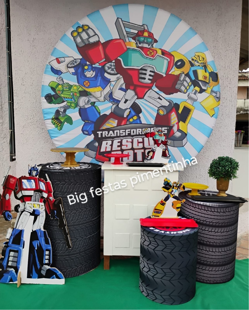 Kit Ouro Transformers - big festas pimentinha