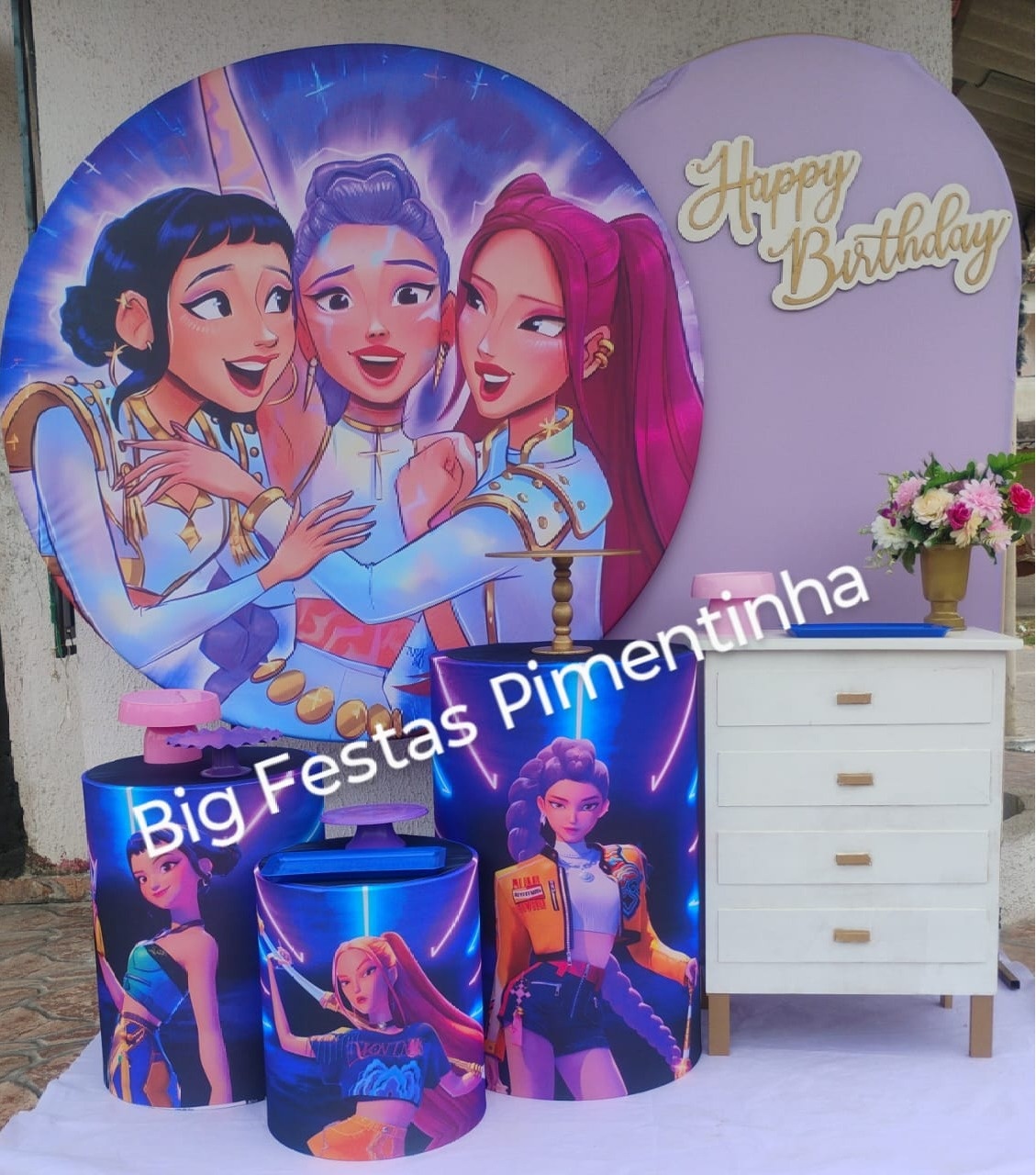 Kit Diamante Guerreiras Kpop - big festas pimentinha