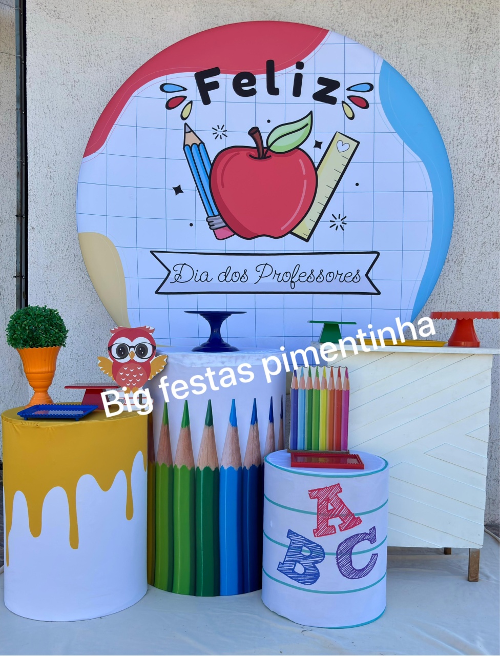 Kit Ouro (Feliz) Dia dos Professores - big festas pimentinha