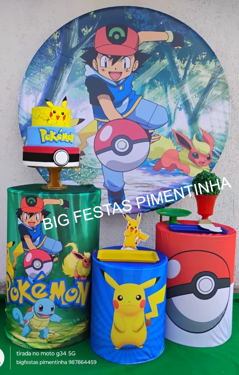 Kit Prata Pokemon - big festas pimentinha