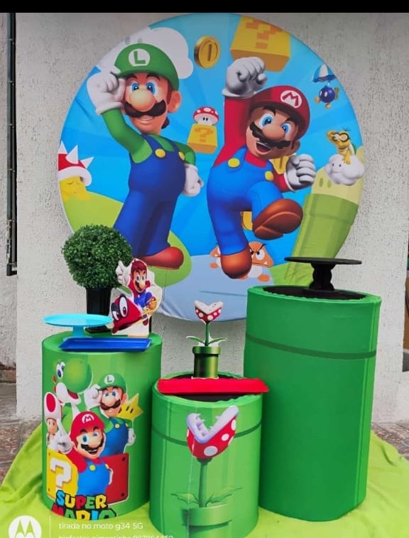 Kit Prata Super Mario  - big festas pimentinha
