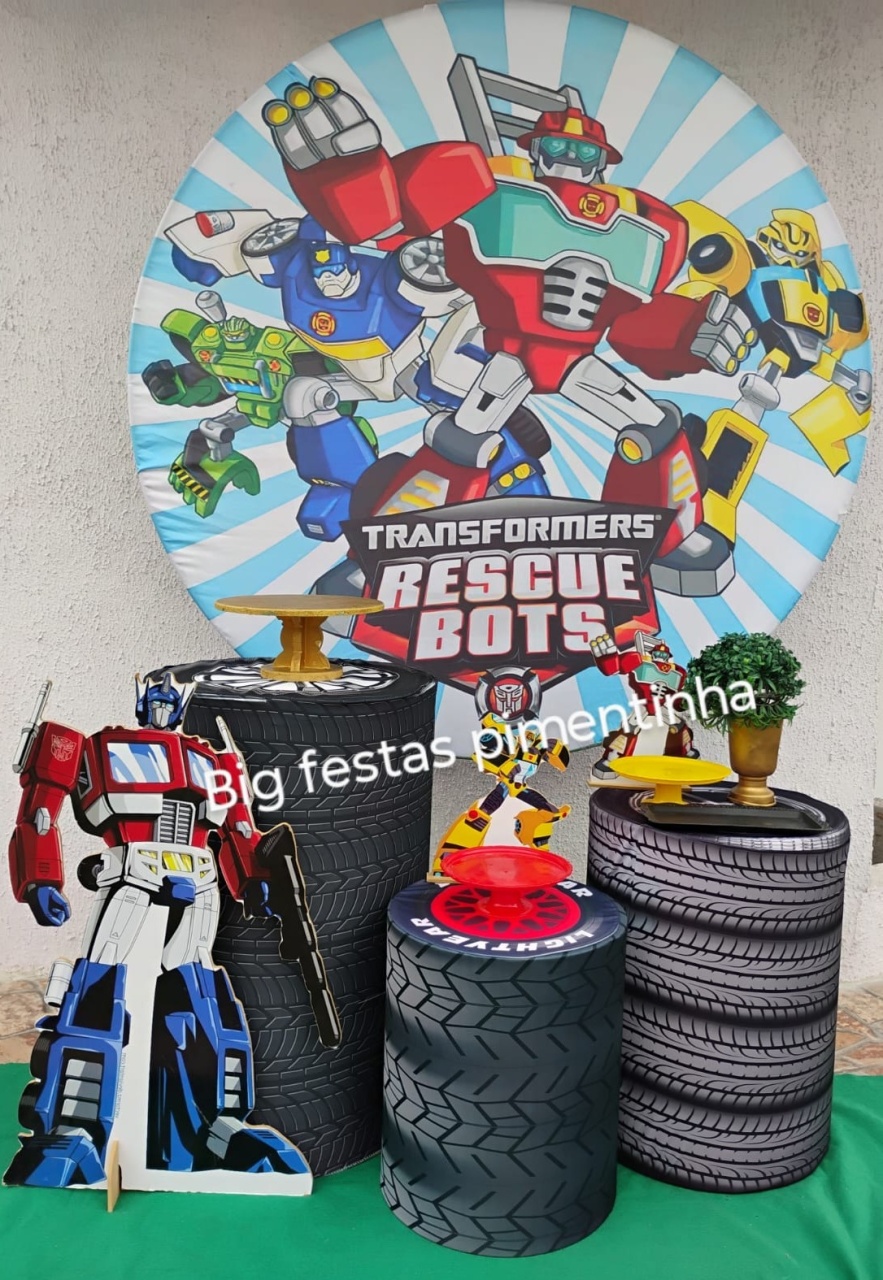 Kit Prata Transformers - big festas pimentinha