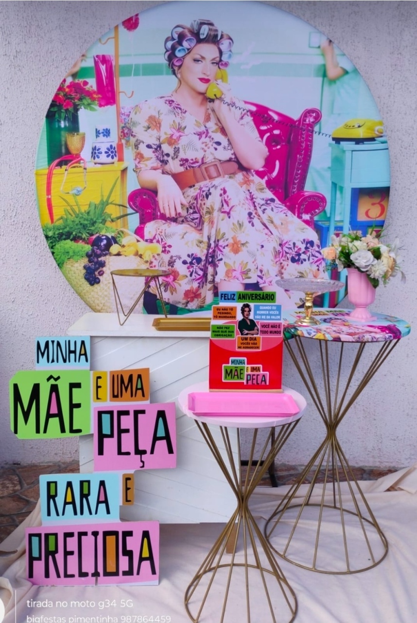Kit Composição Minha Mãe É Uma Peça  - big festas pimentinha