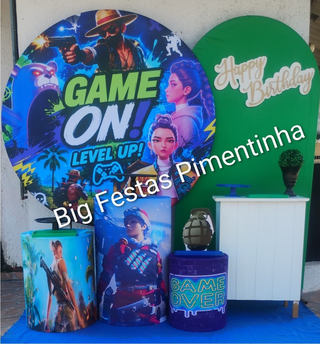 Kit Diamante Gamer Novo - big festas pimentinha