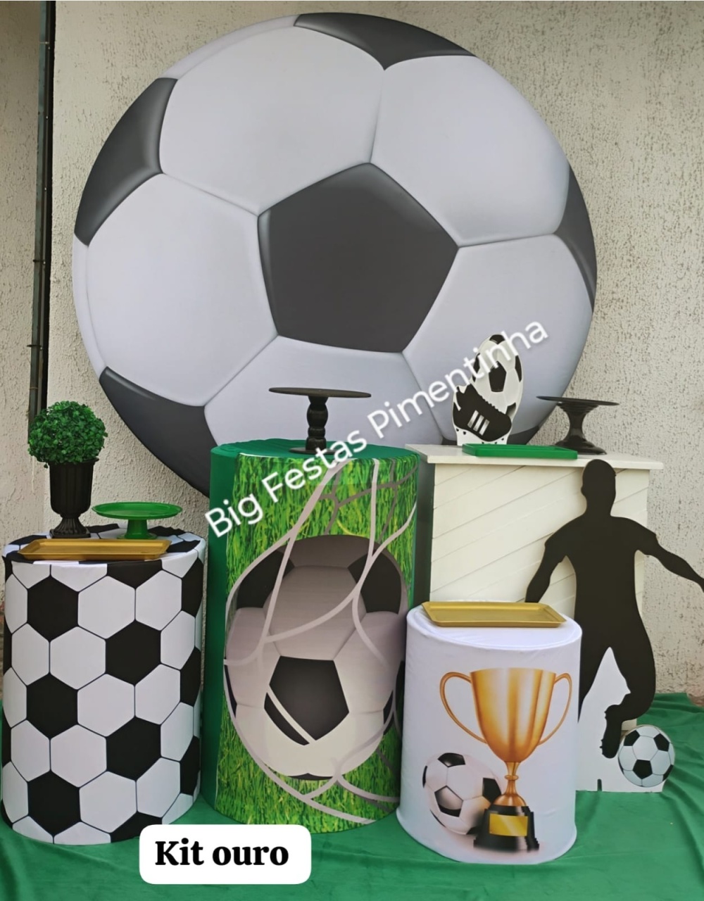 Kit Ouro Futebol 1 - big festas pimentinha