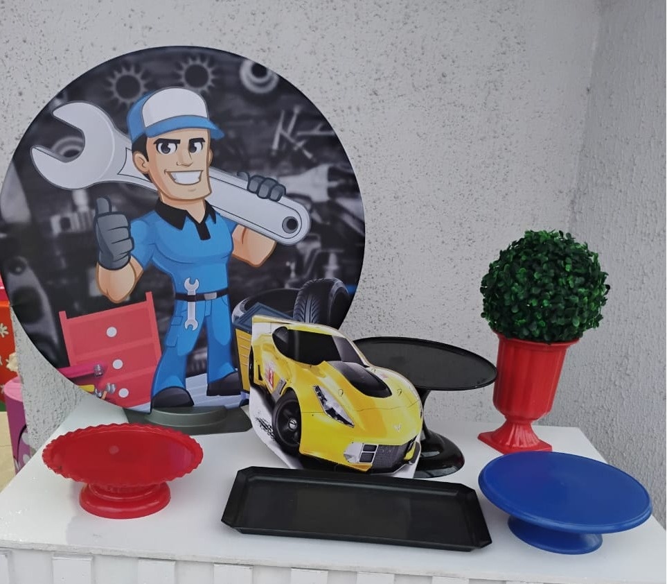 Kit Acessórios Mecanico  - big festas pimentinha