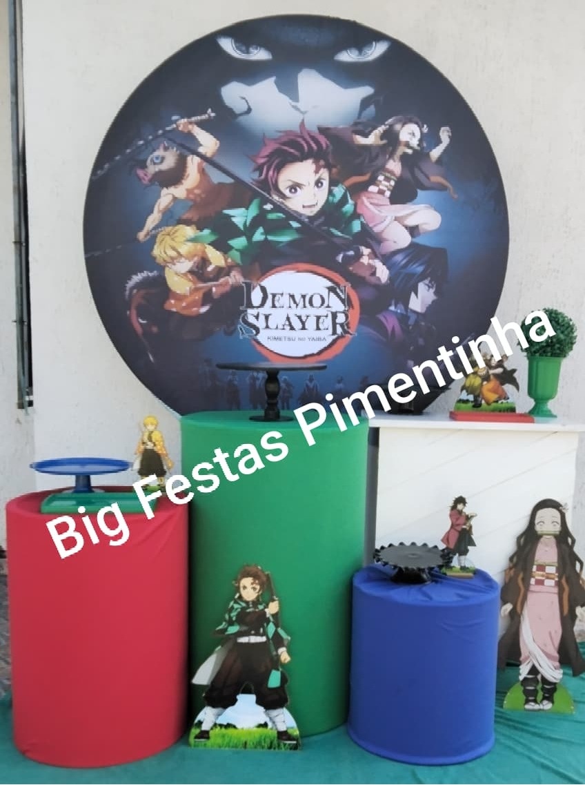 Kit Ouro Demon Slayer - big festas pimentinha