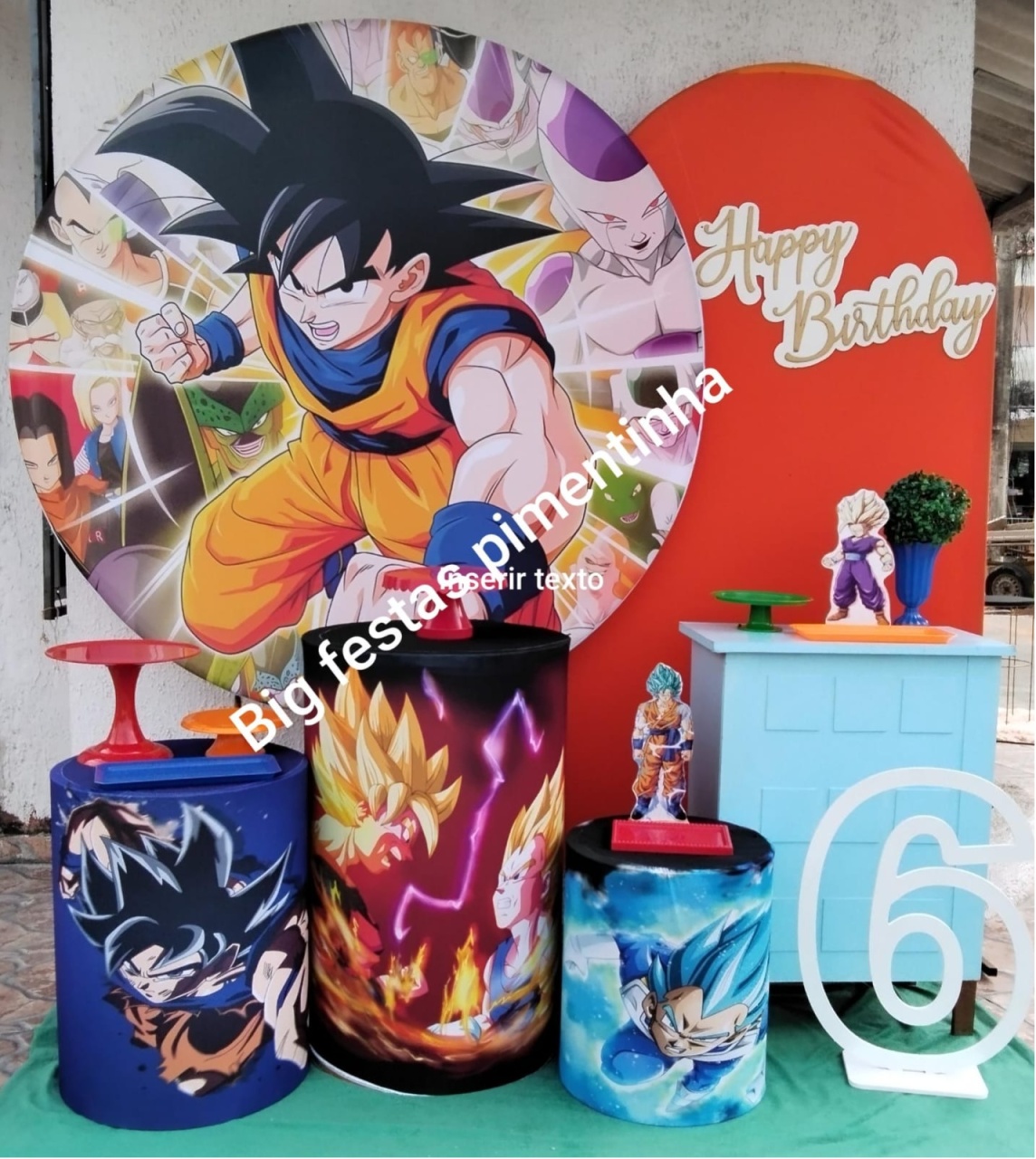 Kit Diamante Dragon Ball Z 4 - big festas pimentinha
