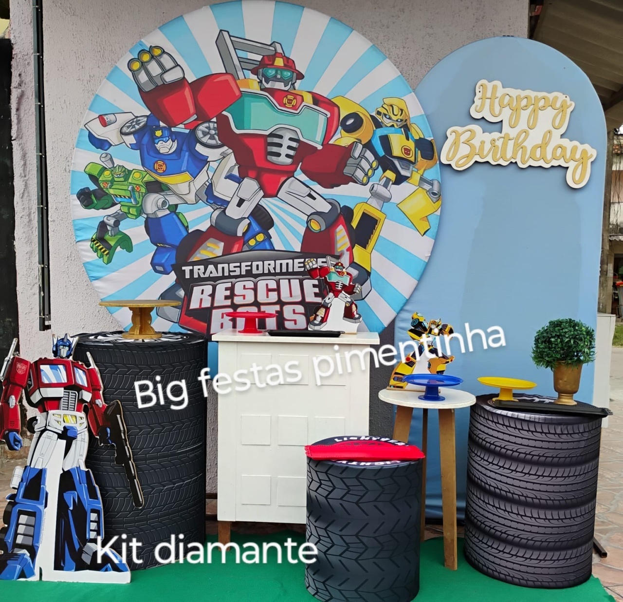 Kit Diamante Transformers - big festas pimentinha