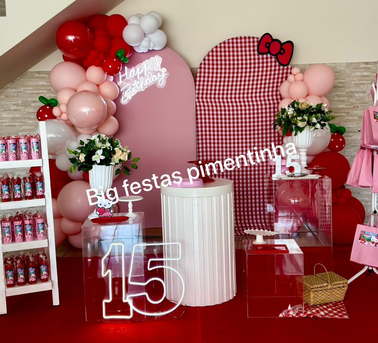 Decoração Hello Kitty - big festas pimentinha