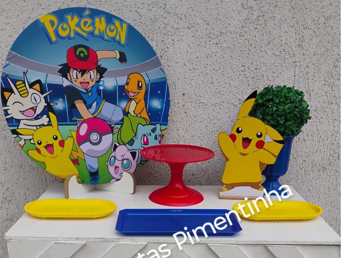 Kit Acessórios Pokemon - big festas pimentinha