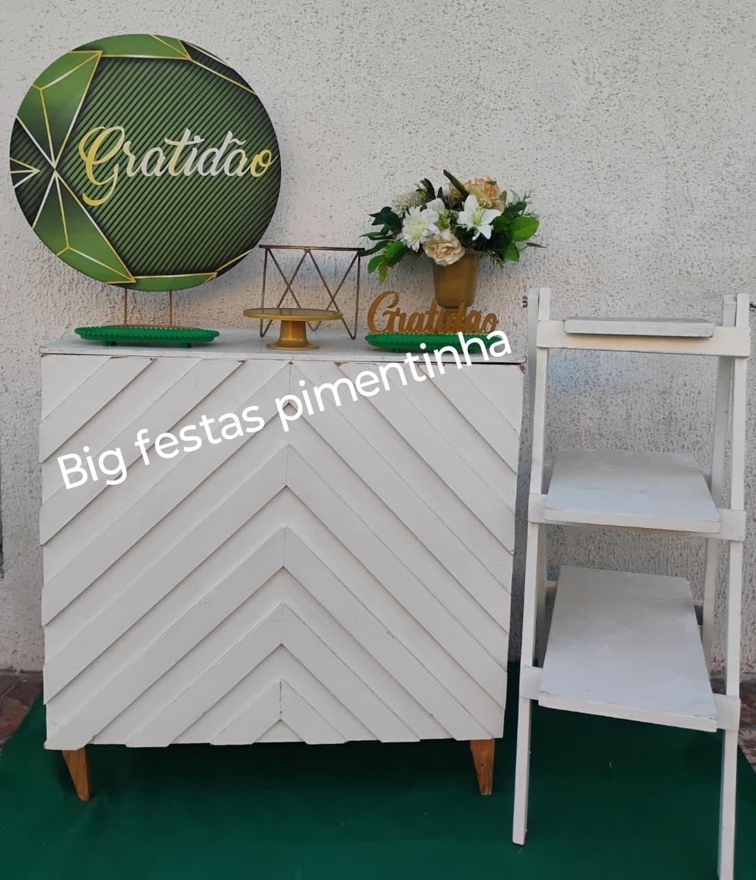 Kit Acessórios Verde Gratidão 3 - big festas pimentinha