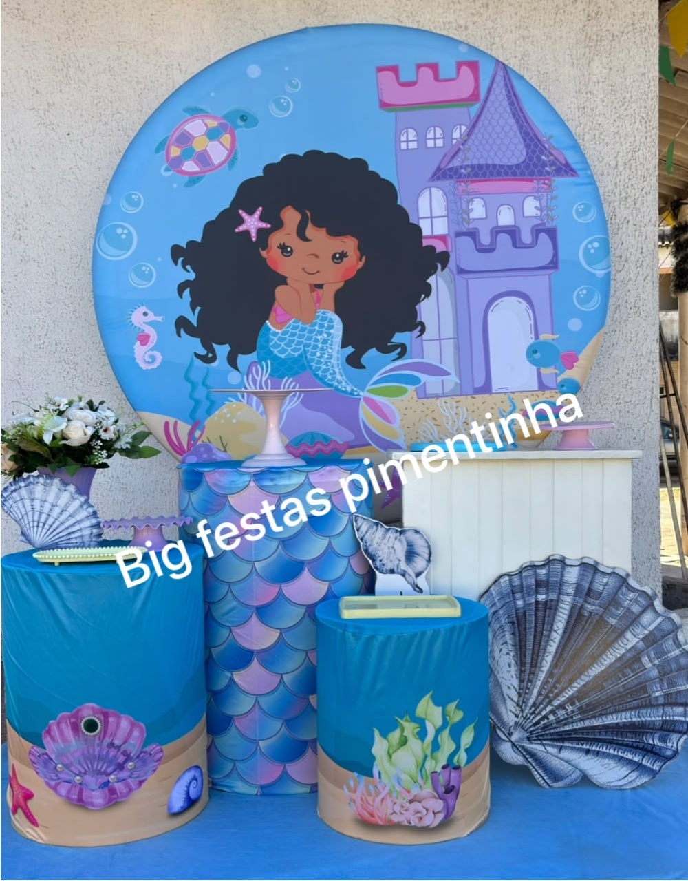 Kit Ouro Sereia Negra - big festas pimentinha