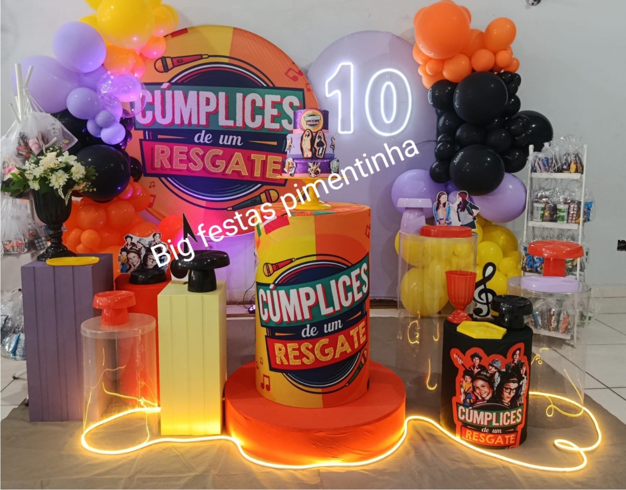 Decoração Cumplice de Um Resgate - big festas pimentinha