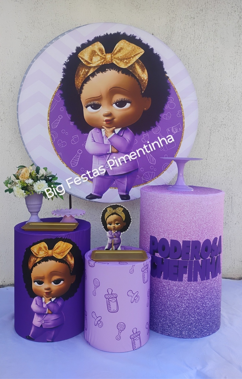 Kit Prata Poderosa Chefinha Morena 1 - big festas pimentinha