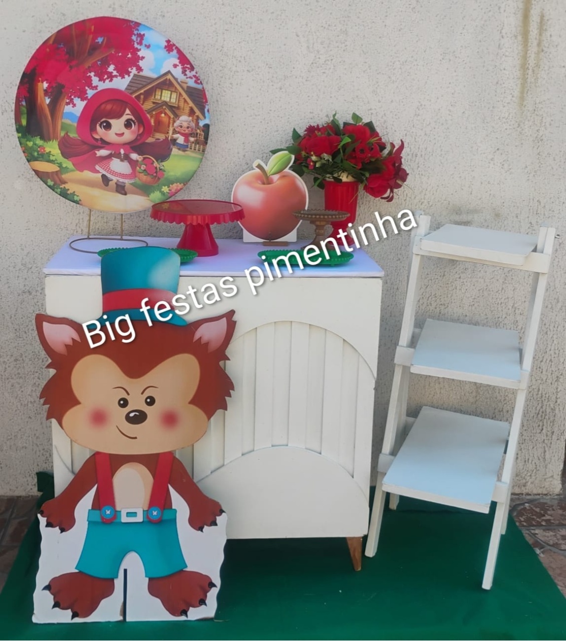 Kit Acessórios Chapeuzinho Vermelho 2 - big festas pimentinha