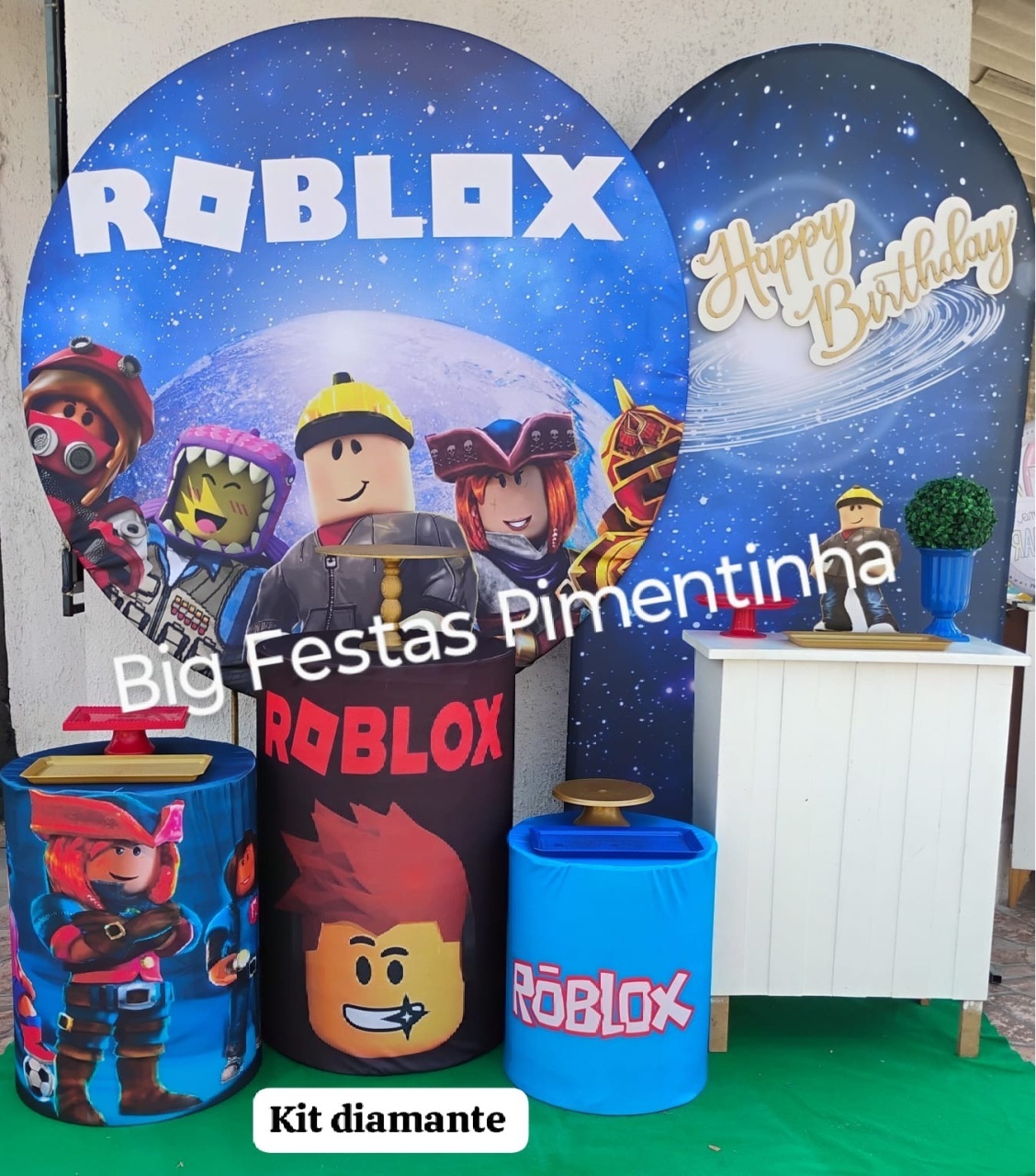 Kit Diamante Roblox Menino - big festas pimentinha