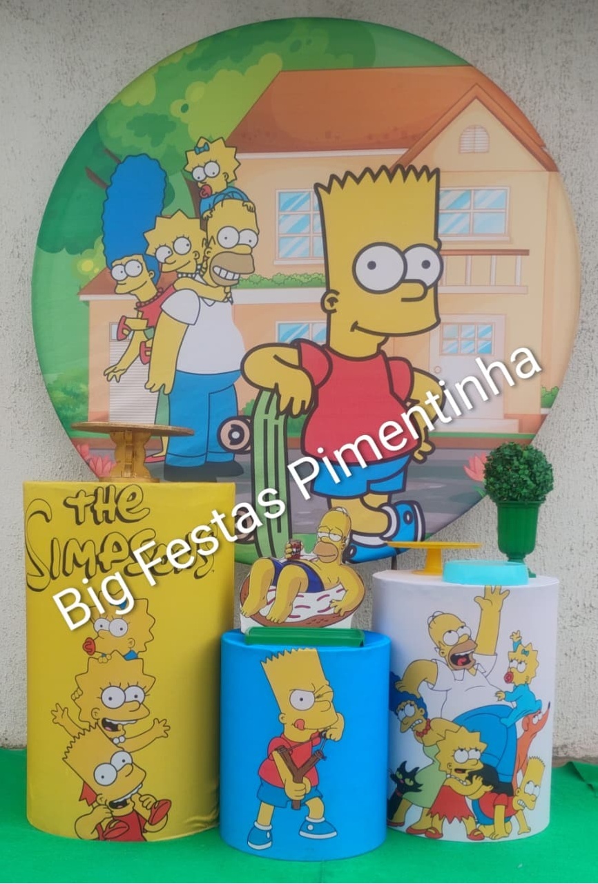 Kit Prata Os Simpsons - big festas pimentinha