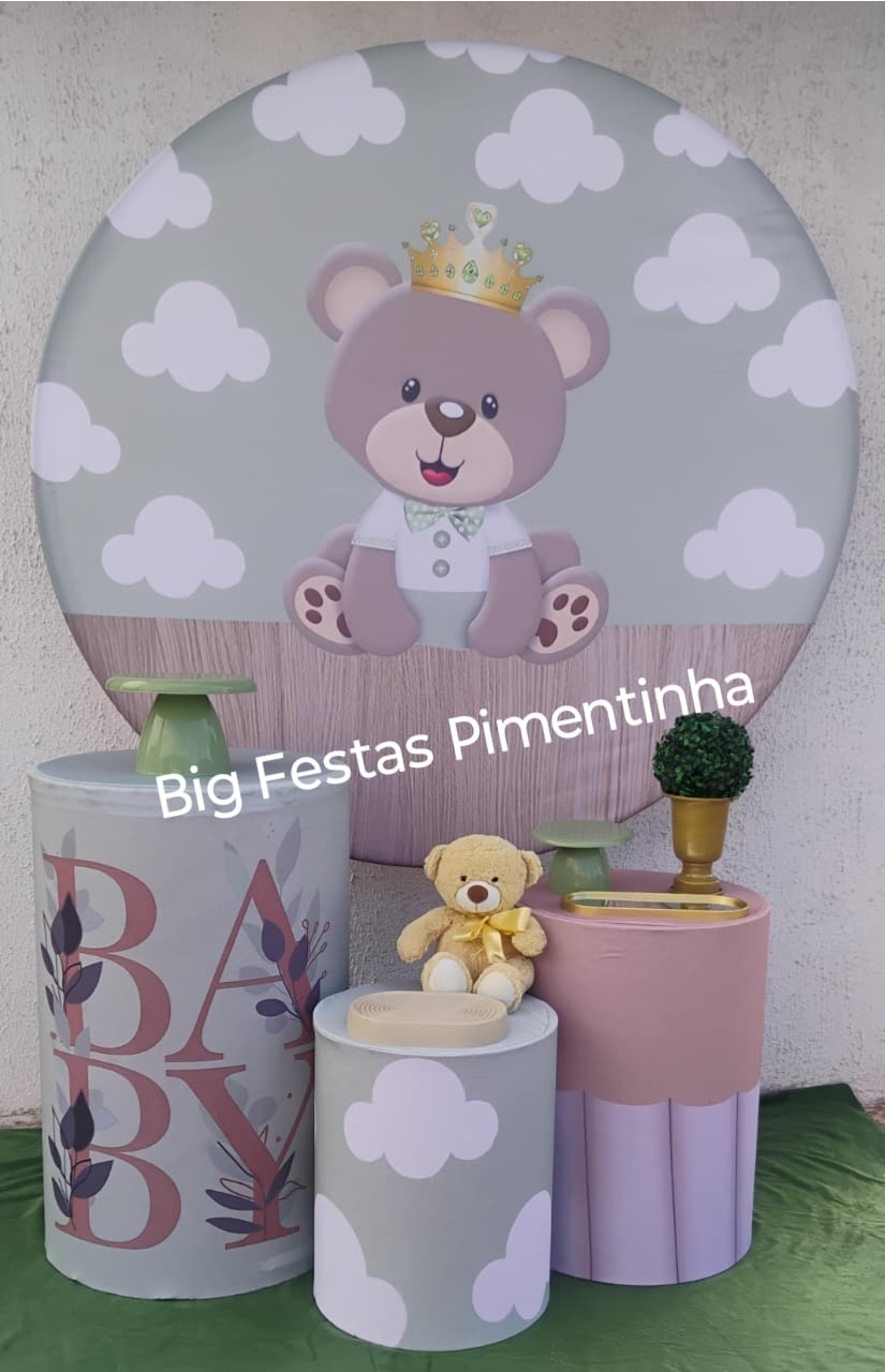 Kit Prata Cha de Bebe Verde - big festas pimentinha