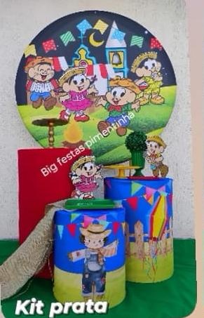 Kit Prata Arraia Turma da Monica 1 - big festas pimentinha