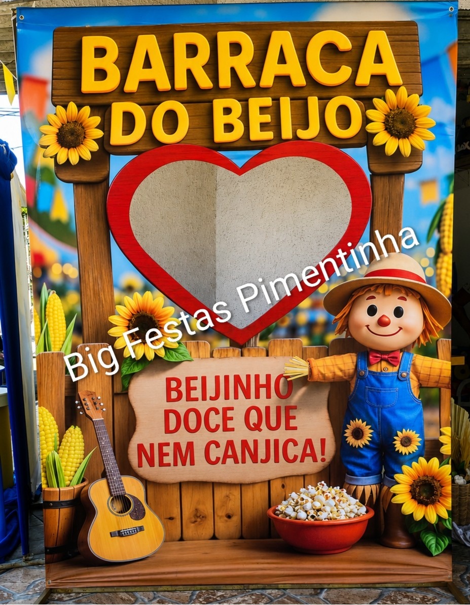 Barraca Do Beijo Espantalho - big festas pimentinha