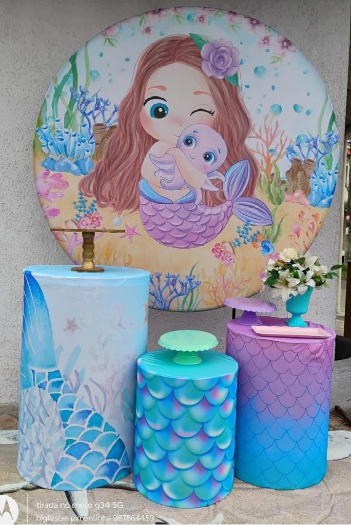 Kit Prata Sereia Baby  - big festas pimentinha