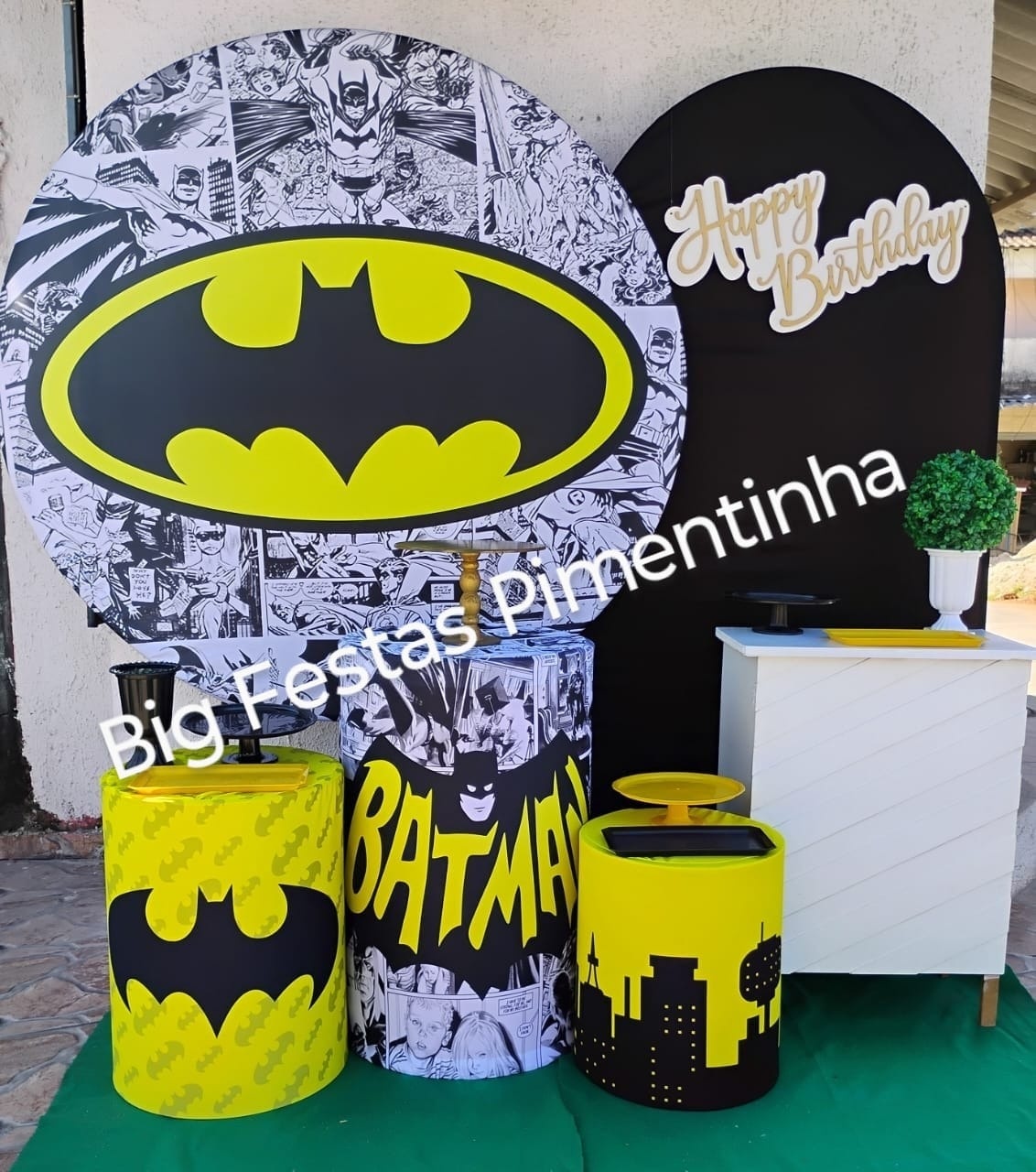 Kit Diamante Batman  - big festas pimentinha