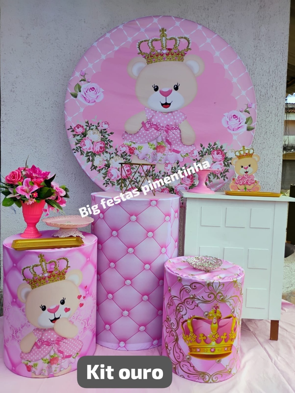 Kit Ouro Cha de Bebe - big festas pimentinha