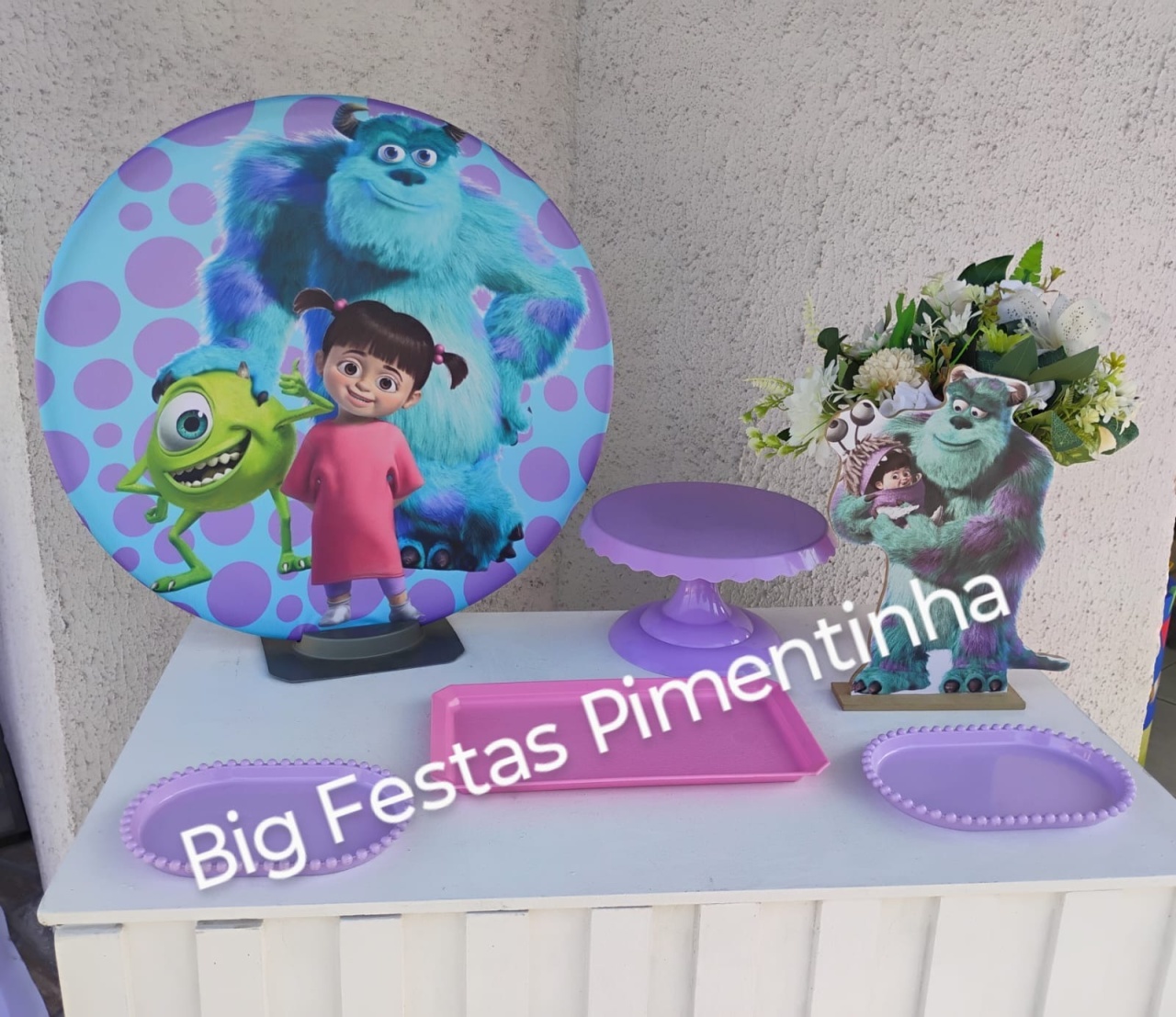Kit Acessórios Monstro S.a  - big festas pimentinha