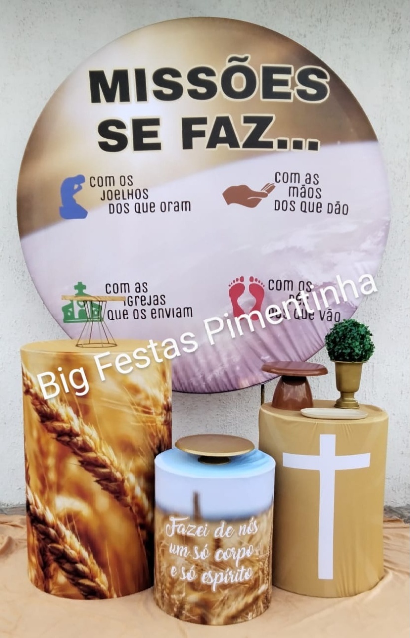 Kit Prata Jesus/ Missões - big festas pimentinha