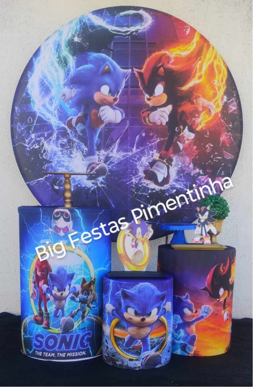 Kit Prata Sonic3 - big festas pimentinha