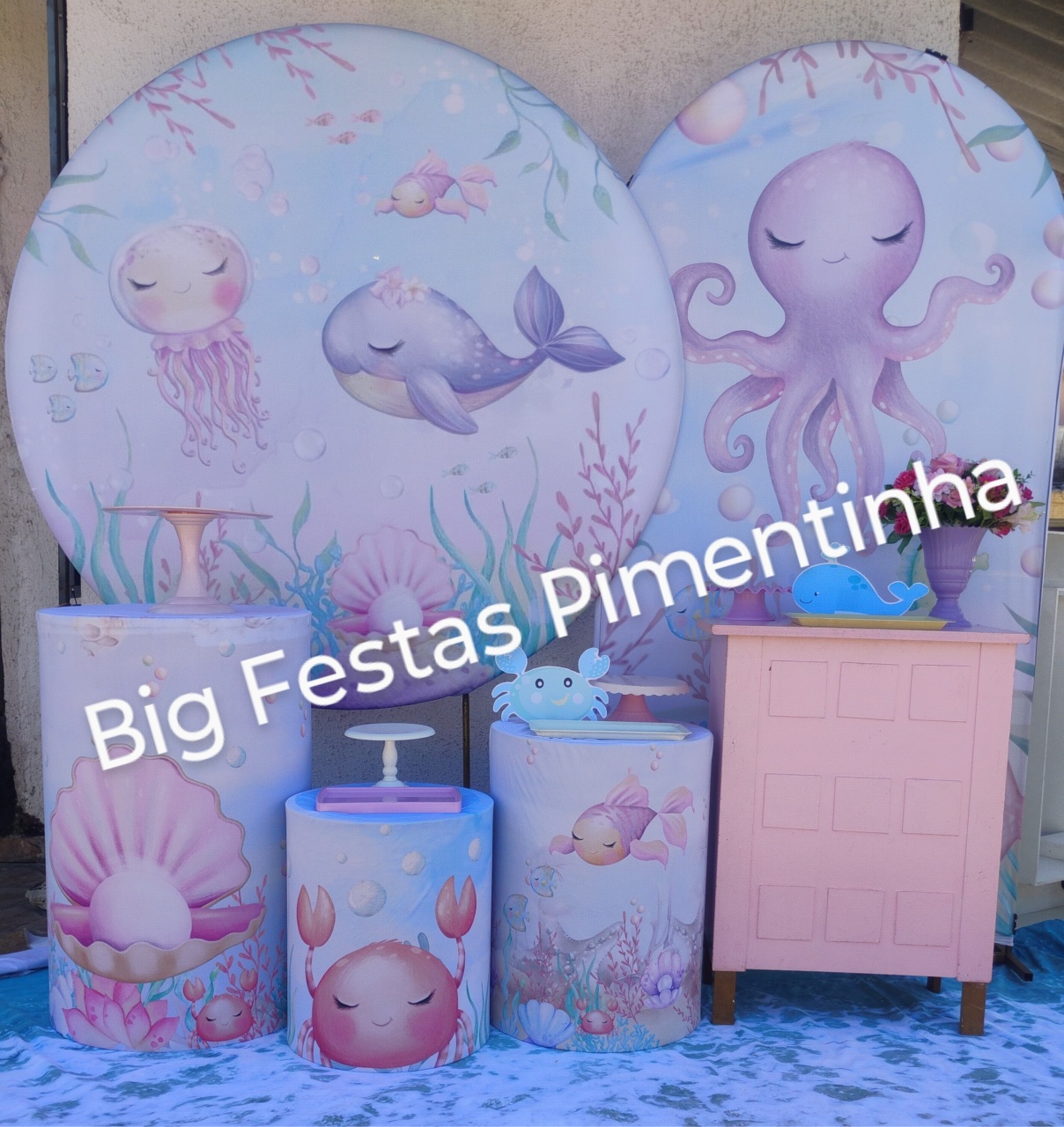 Fundo Do Mar Candy Kit Diamante  - big festas pimentinha