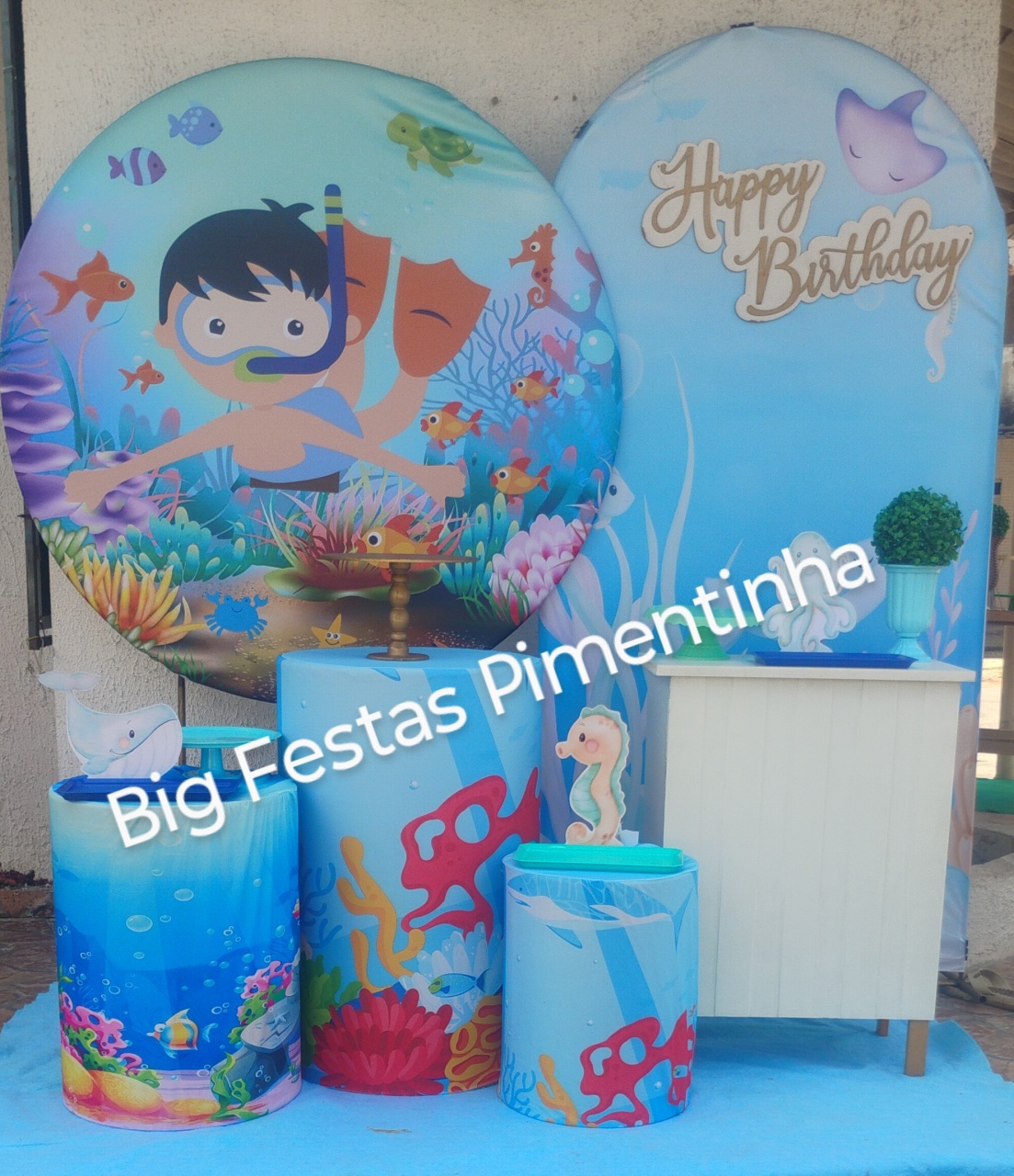 Kit Diamante Nadador - big festas pimentinha