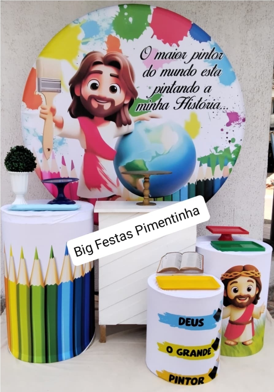 Kit Ouro O Maior Pintor Do Mundo - big festas pimentinha