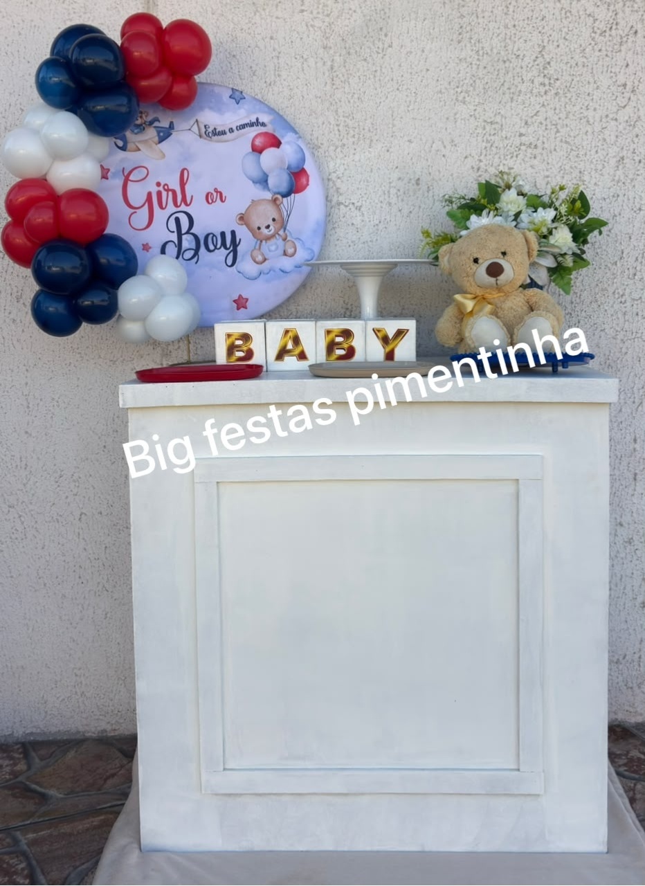 Kit Acessórios Chá Revelação 1 - big festas pimentinha