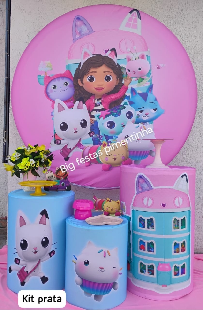 Kit Prata Casa Magica da Gabby - big festas pimentinha