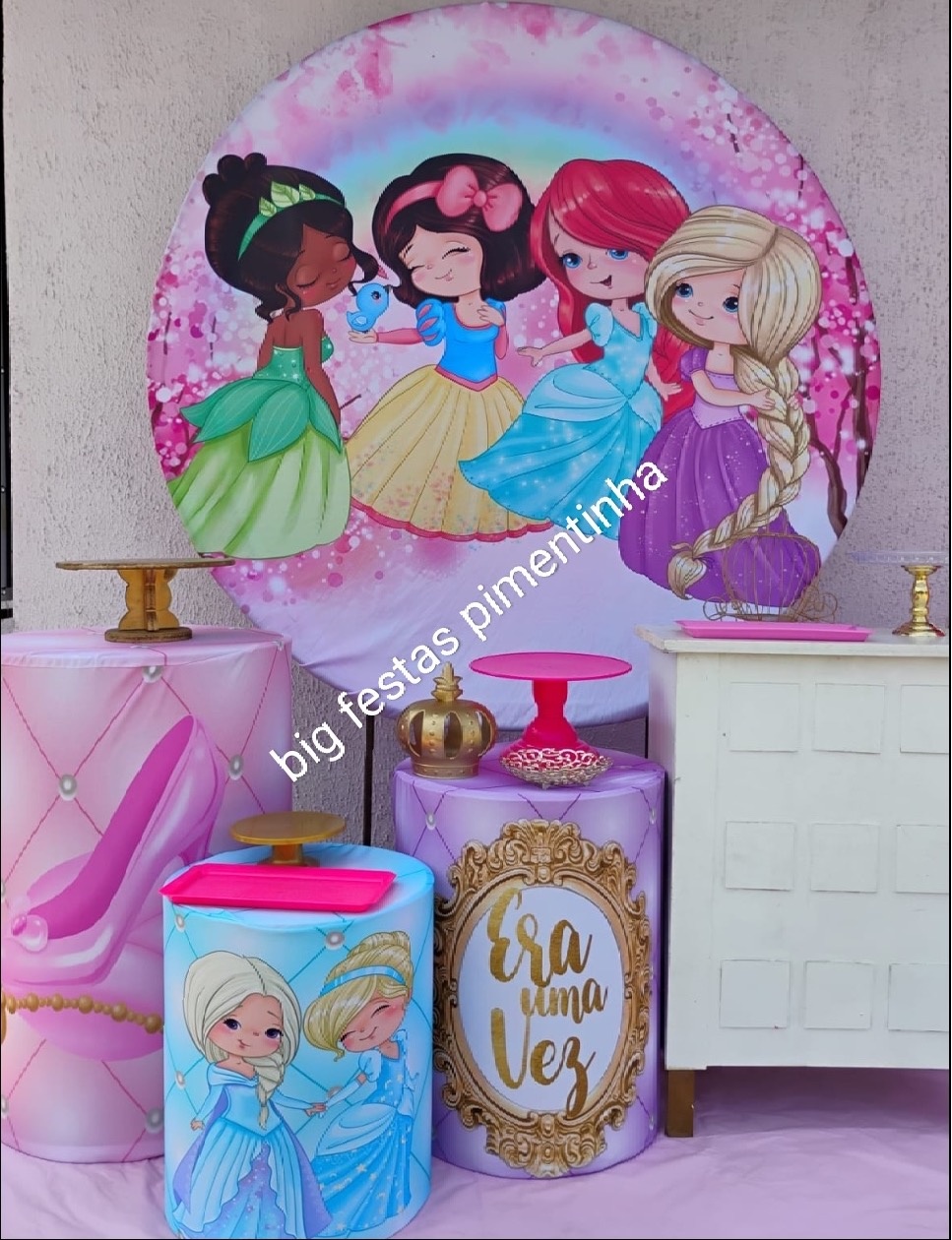Kit Ouro Princesas Gut  - big festas pimentinha
