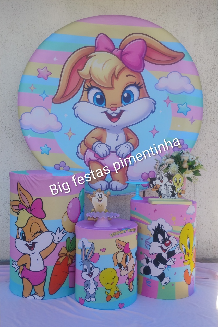 Kit Prata Looney Tunnes 2 - big festas pimentinha