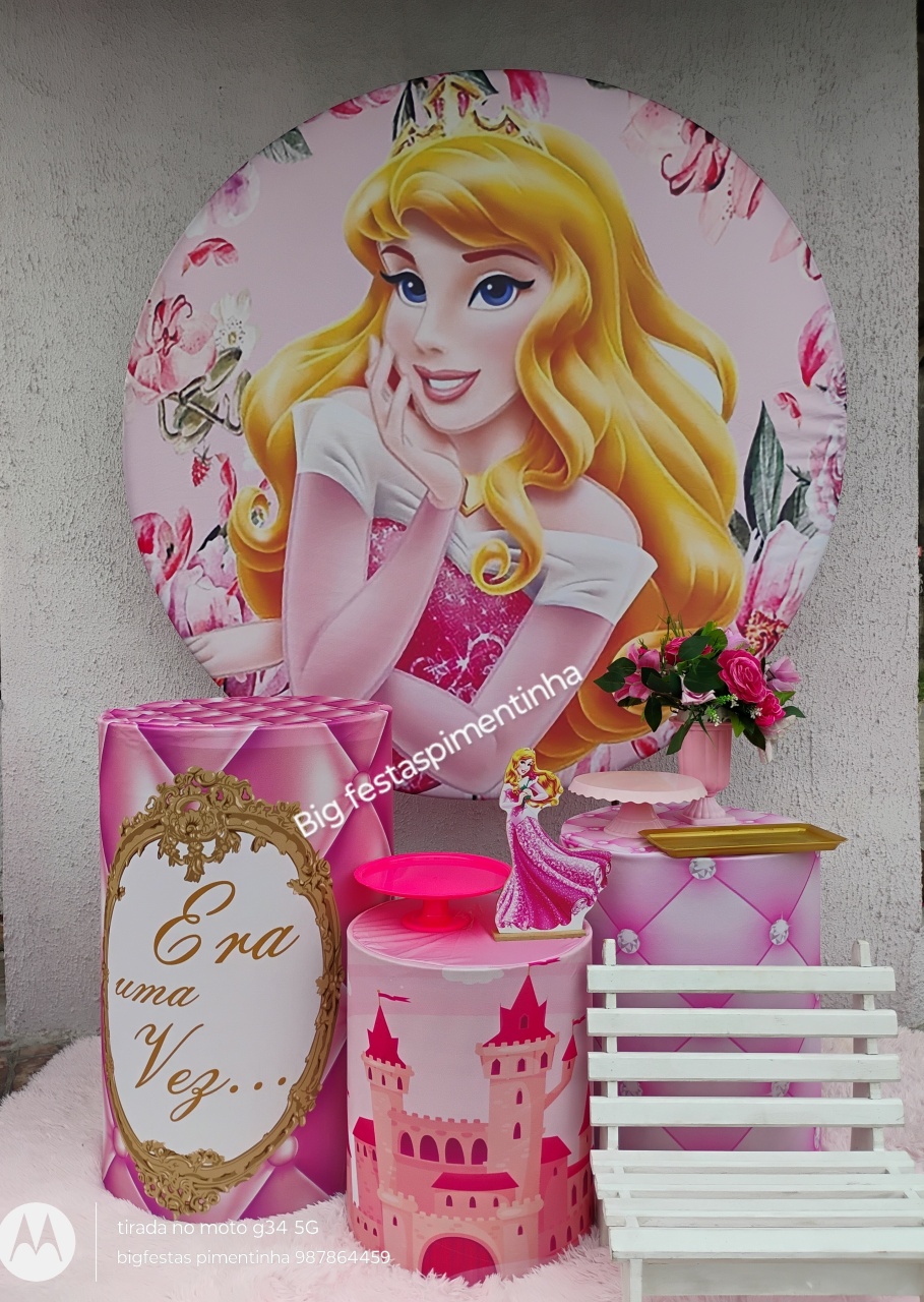 Kit Prata Princesa Aurola - big festas pimentinha