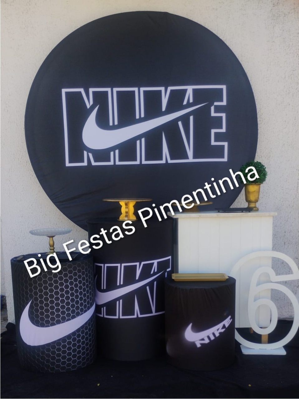 Kit Ouro Nike 1 - big festas pimentinha