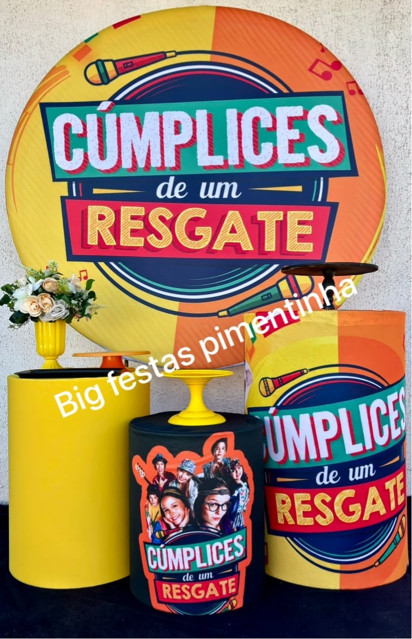Kit Prata Cumplice de Um Resgate - big festas pimentinha