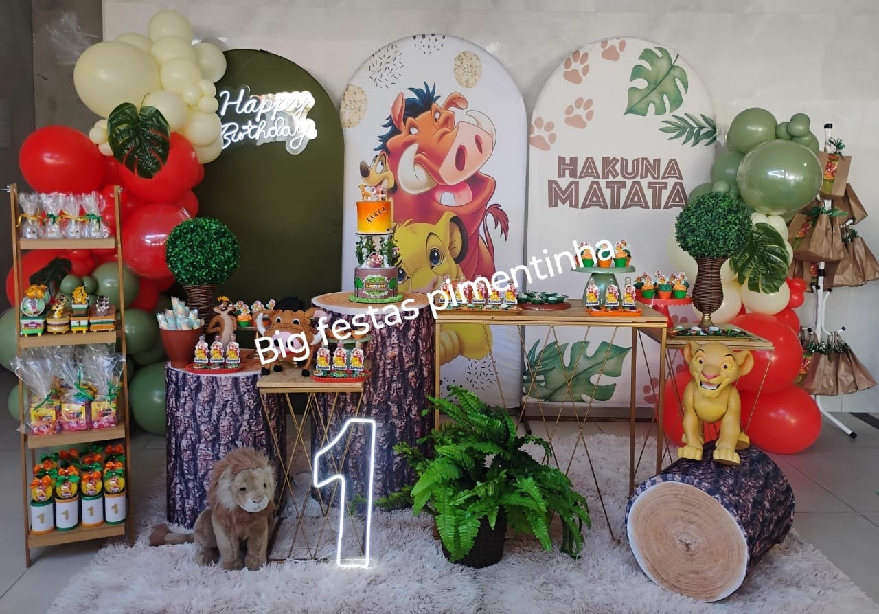 Decoração Rei Leão - big festas pimentinha