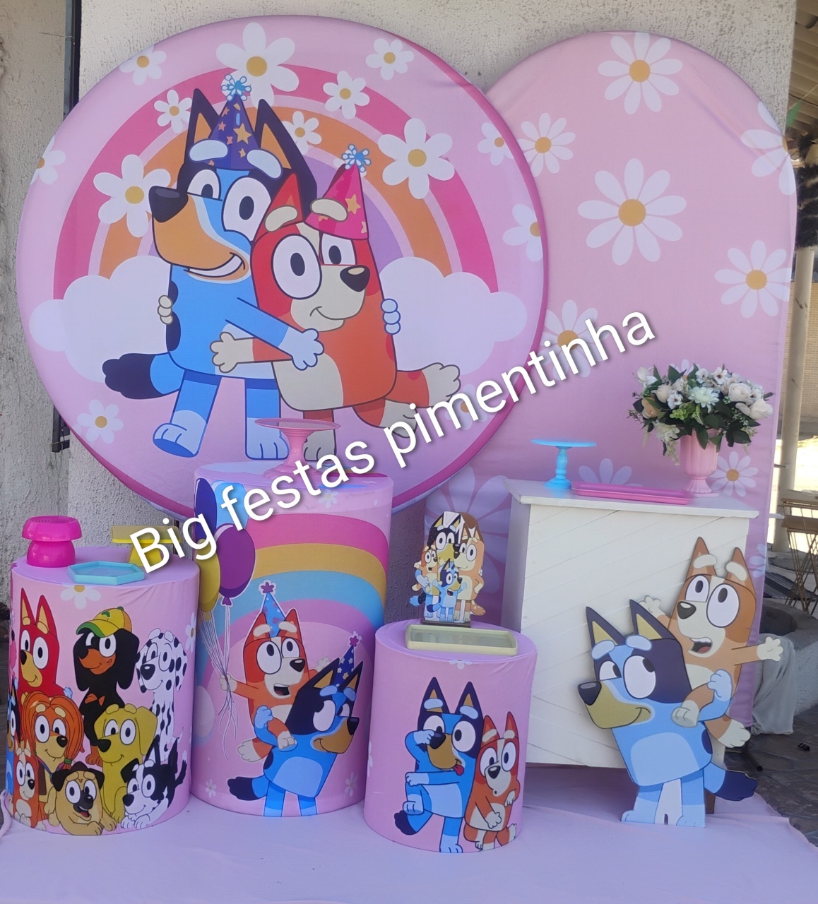 Kit Diamante Blue Bingo 1 - big festas pimentinha