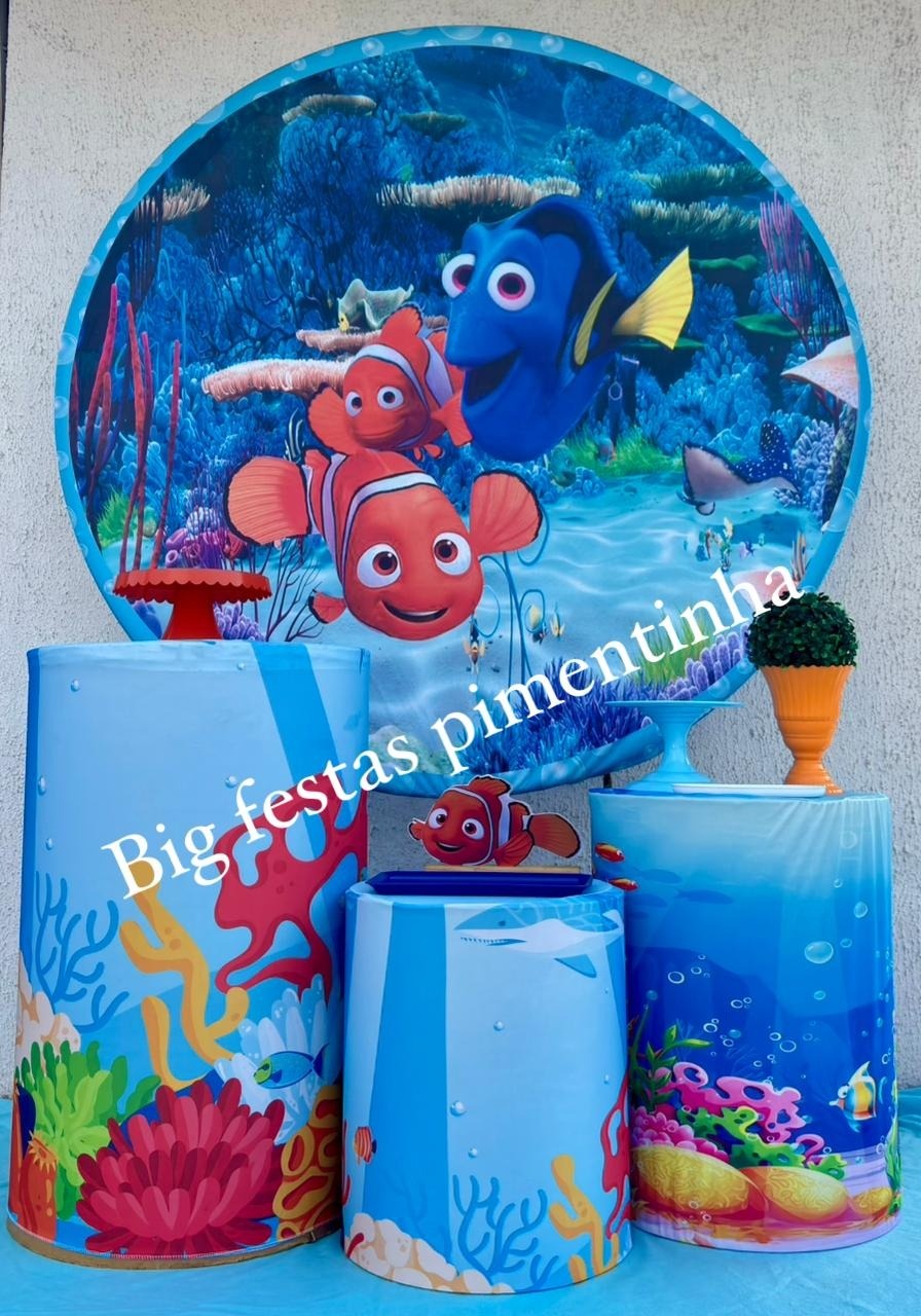 Kit Prata Procurando Nemo - big festas pimentinha