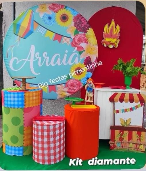 Kit Diamante Arraiá Azul - big festas pimentinha