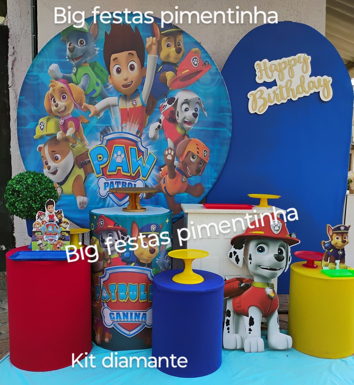 Kit Diamante Patrulha Canina 2 - big festas pimentinha