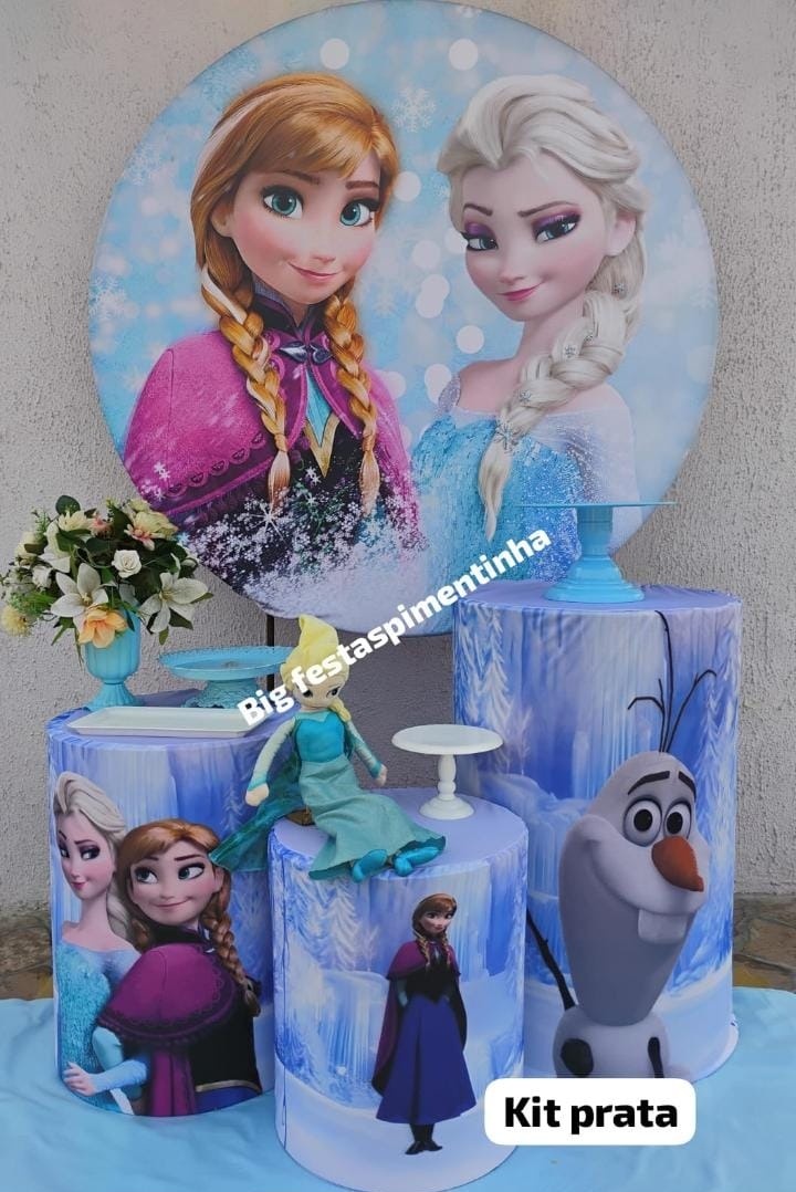 Kit Prata Frozen  - big festas pimentinha