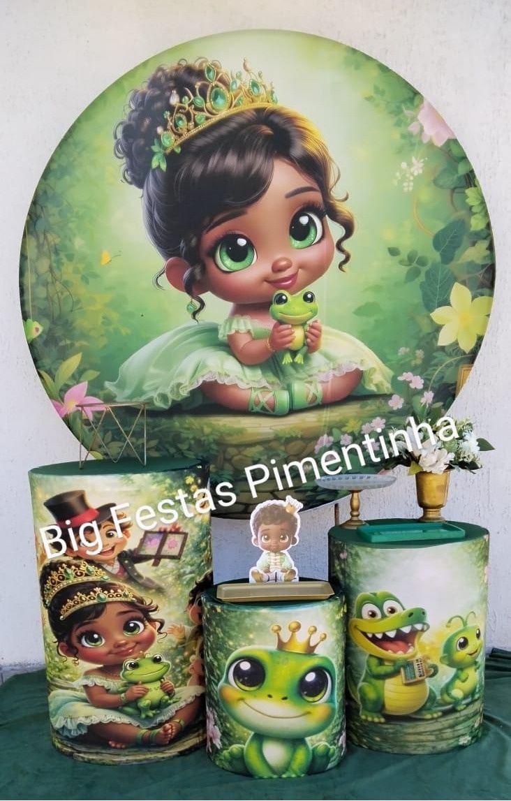 Kit Prata Princesa E O Sapo Tiana - big festas pimentinha