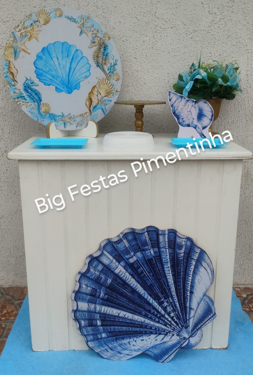 Kit Acessórios Fundo Do Mar / Concha - big festas pimentinha